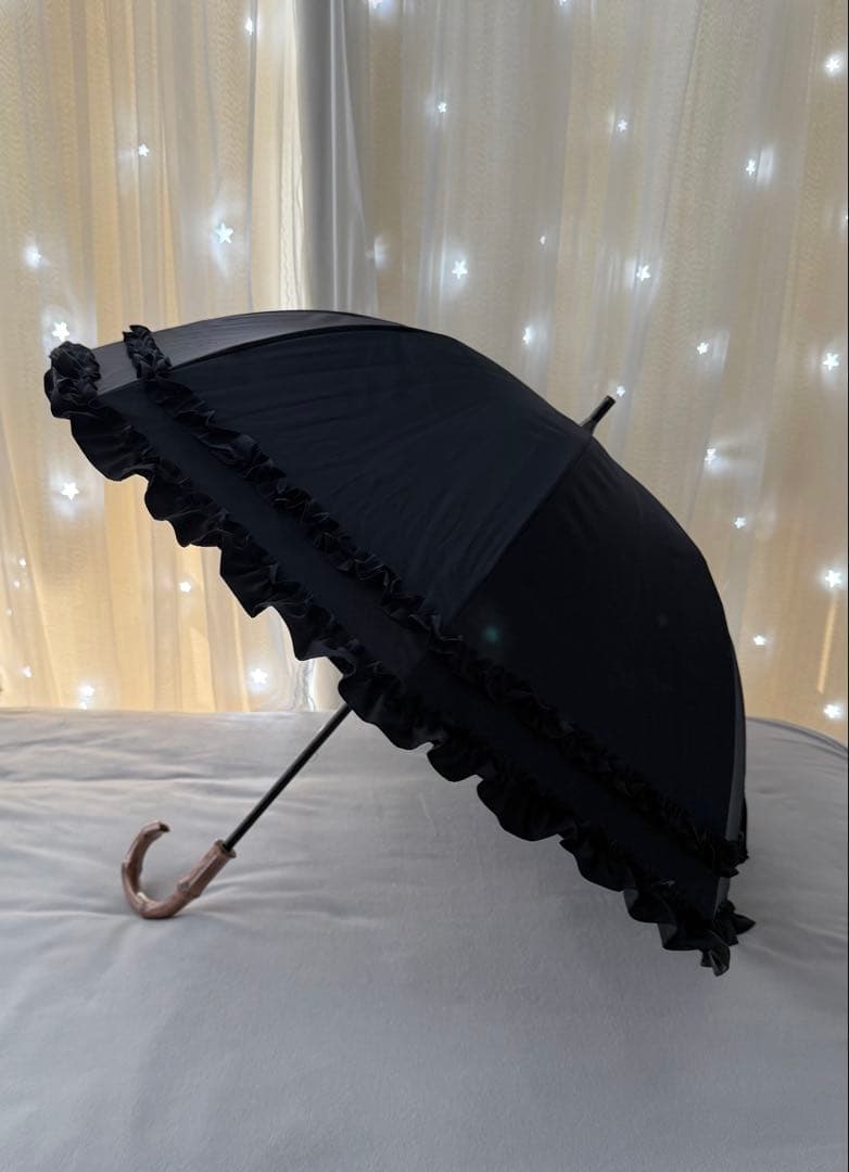 芦屋ロサブラン 日傘 ショートフリル ネイビー 新品