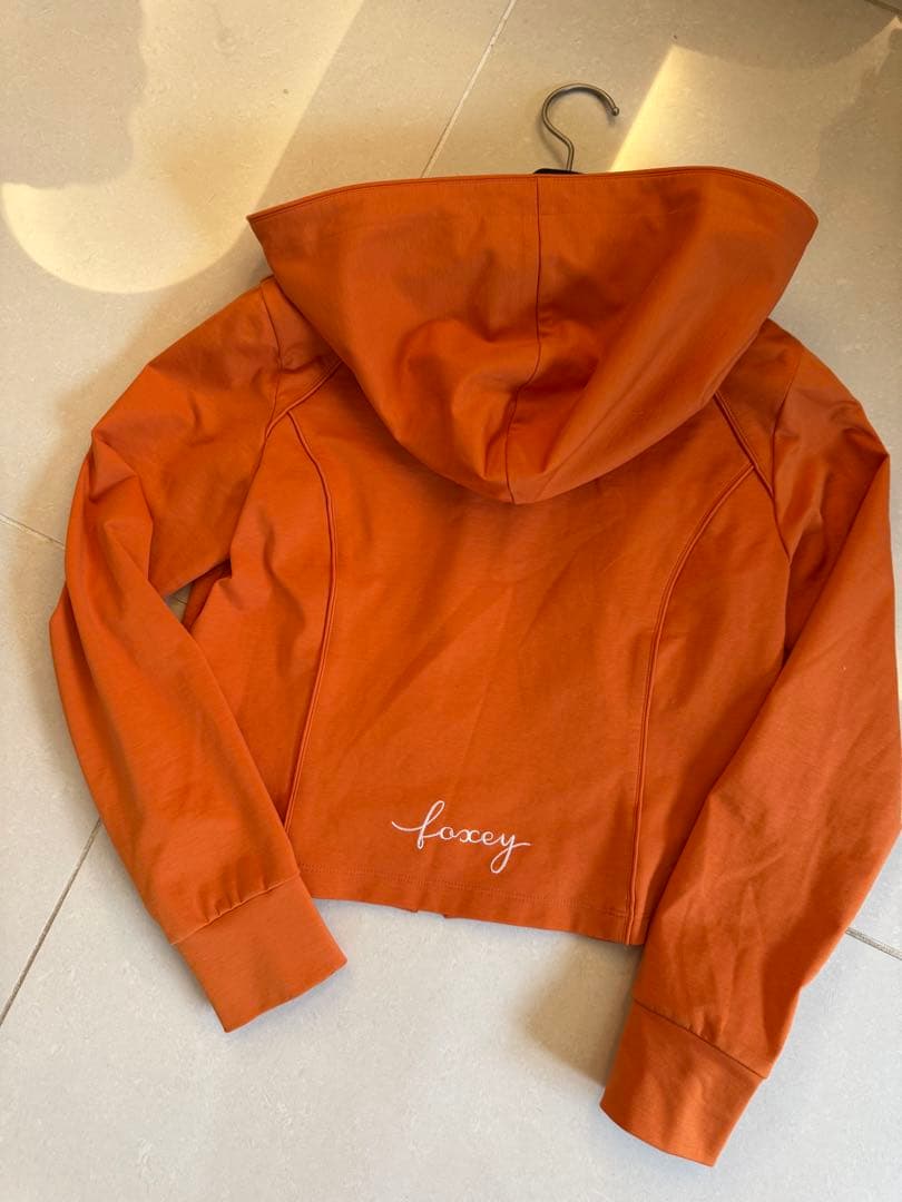 foxy フード付きオレンジパーカー サイズ38