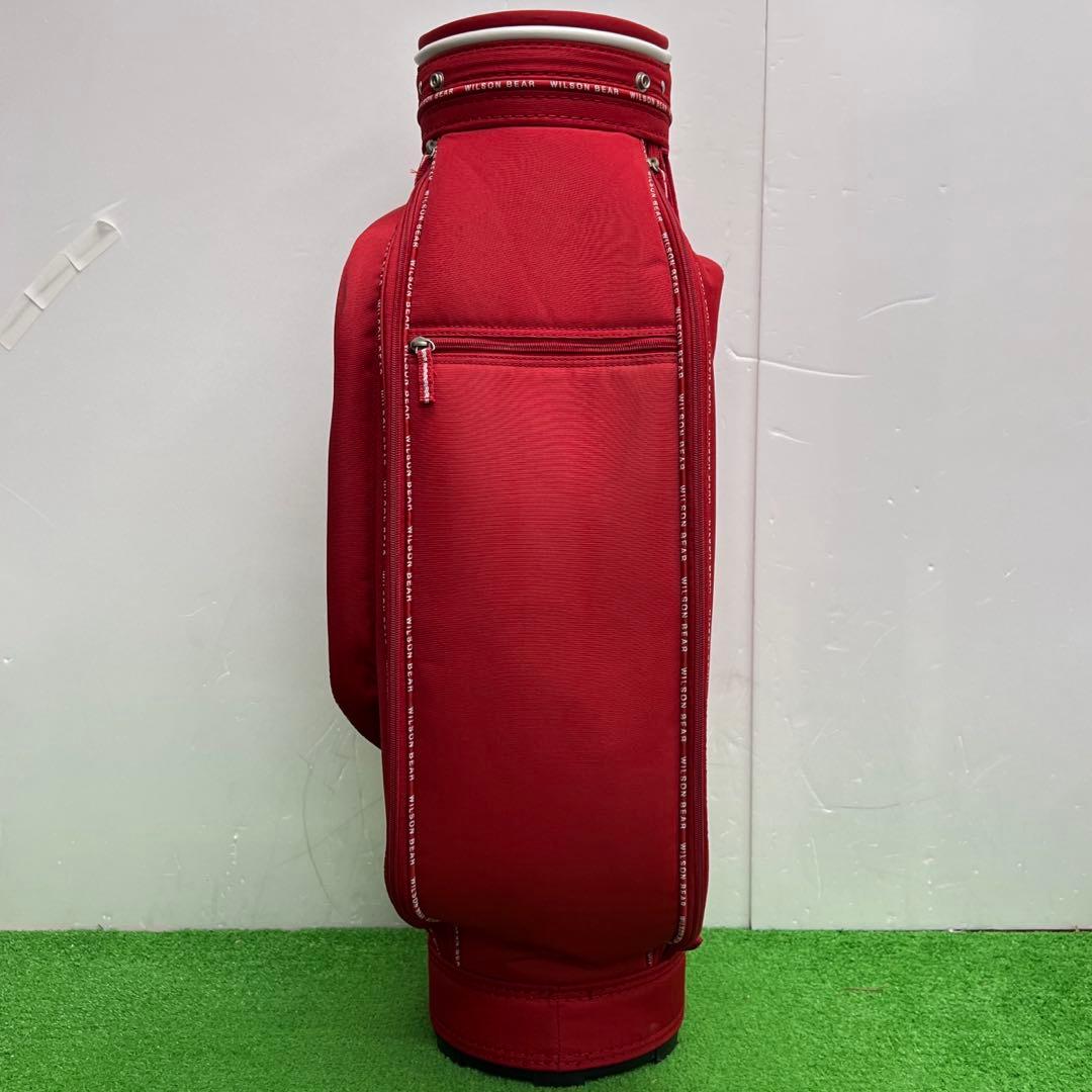 ウィルソンベア　WILSON BEAR ゴルフバッグ　7インチ　中古品　レッド