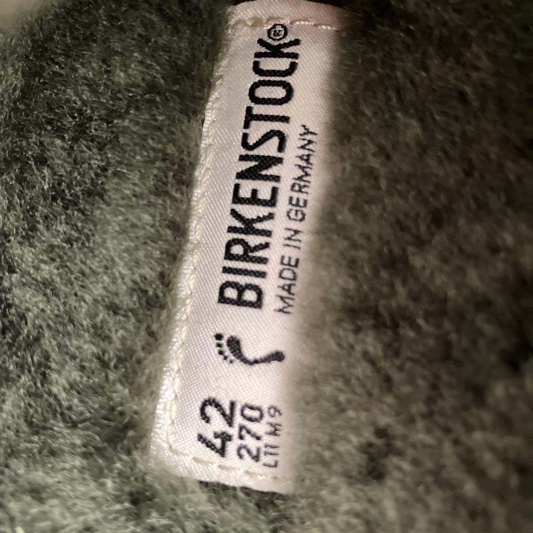 新品未使用品　ビルケンシュトック　ボストンファー　グリーン