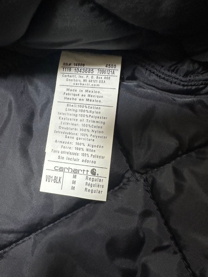carhartt ダックベスト　ブラック　メキシコ製