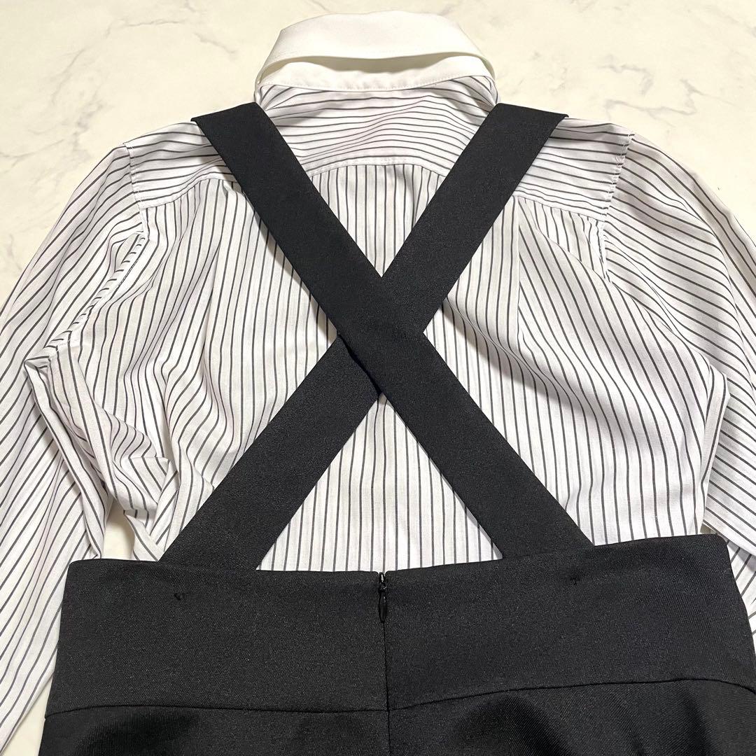 美品♪アリサナ 160 スーツ 卒業式 黒 ロングスカート セットアップ