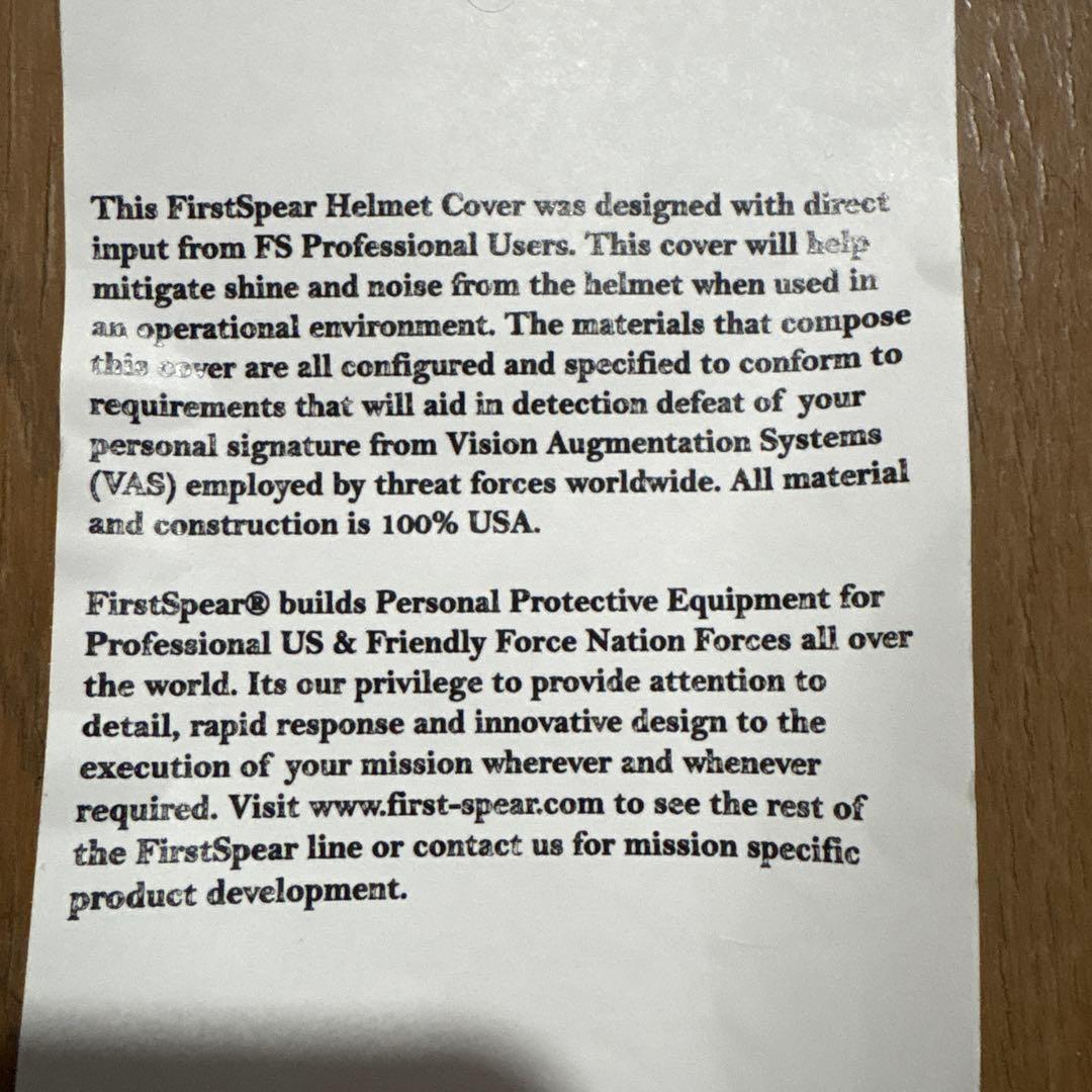 First Spear Ops-Core FAST ヘルメットカバーMC 中/大