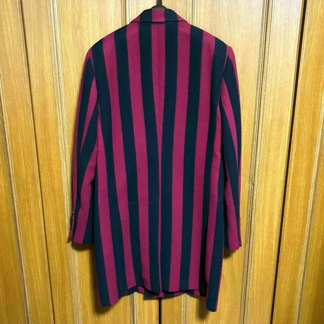 JOHN LAWRENCE SULLIVAN ストライプ チェスターコート