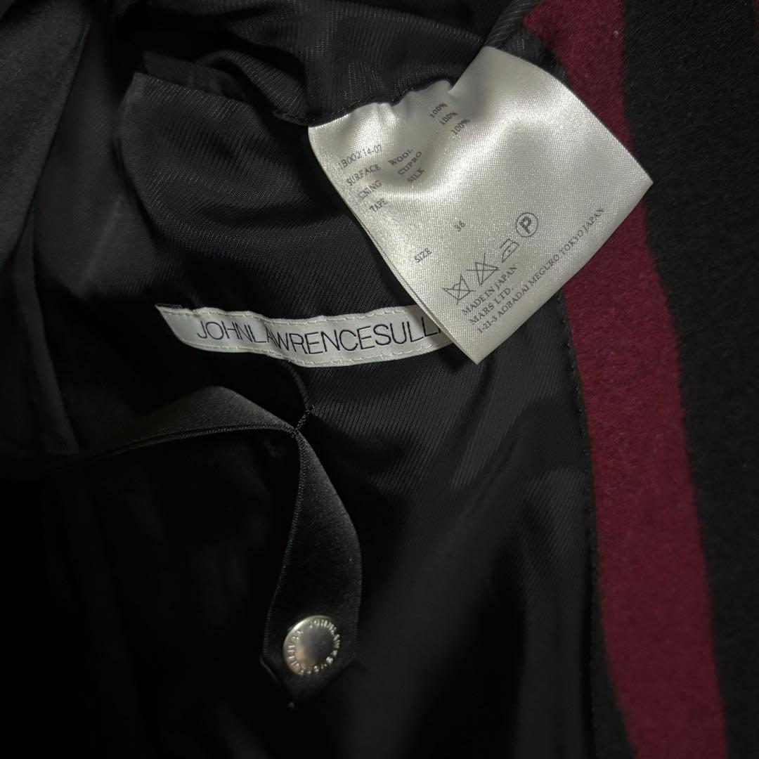 JOHN LAWRENCE SULLIVAN ストライプ チェスターコート