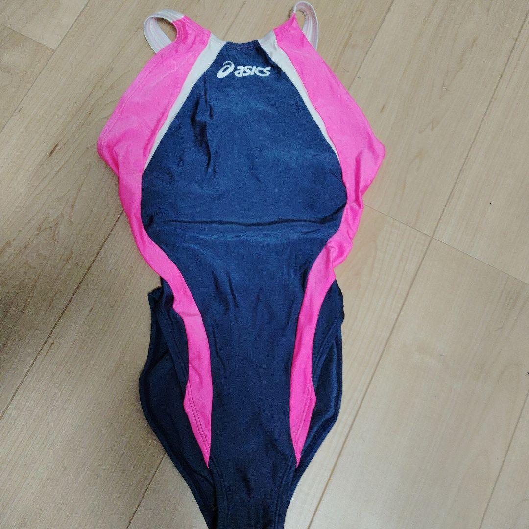 asics 水着 Lサイズ ネイビー/ピンク