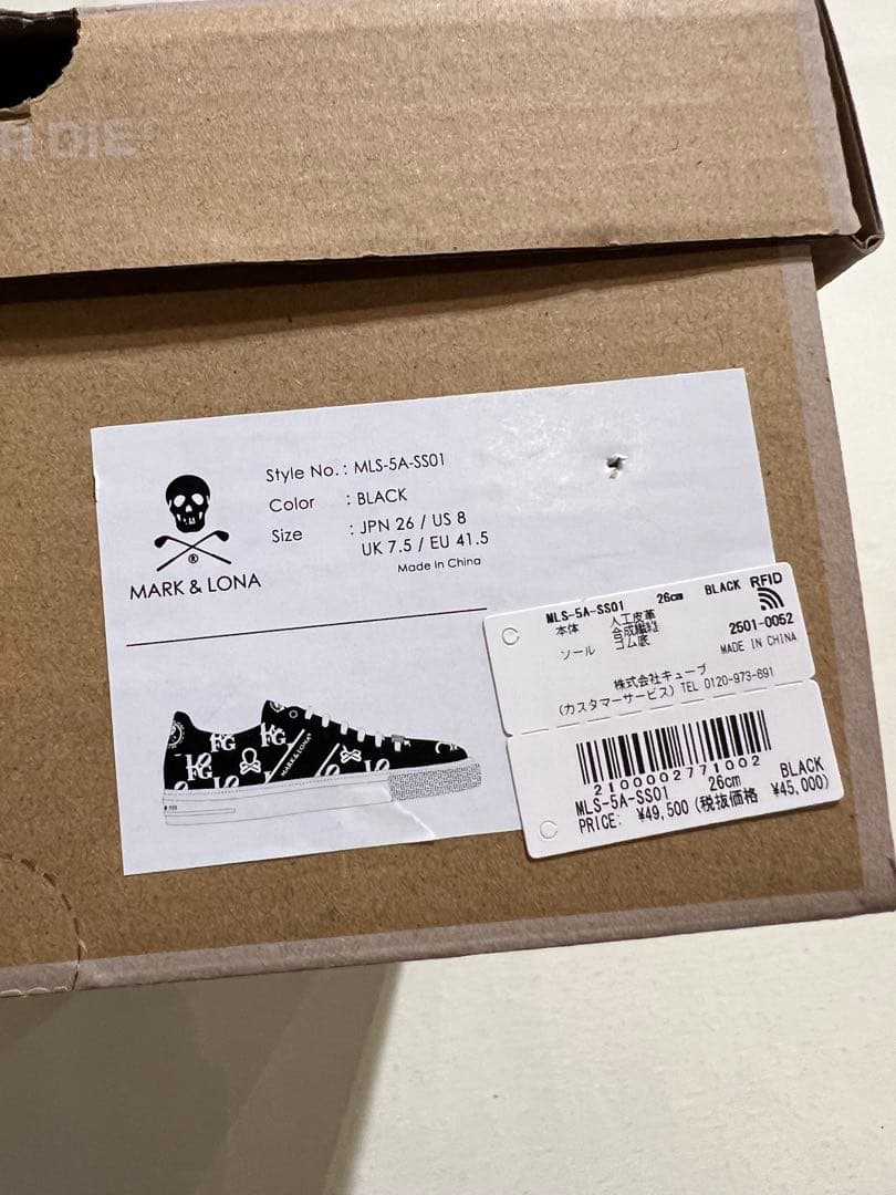 新品未使用 新作 MARK&LONA ゴルフシューズ