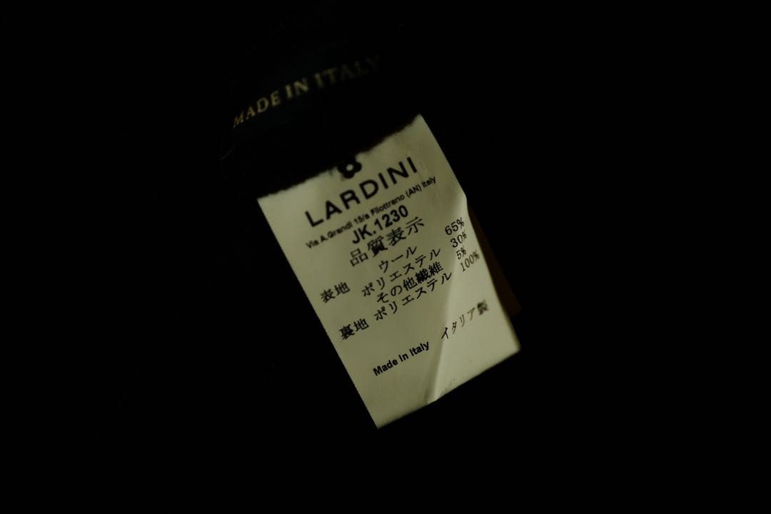 LARDINI テーラードジャケット46ラルディーニ　ネイビー