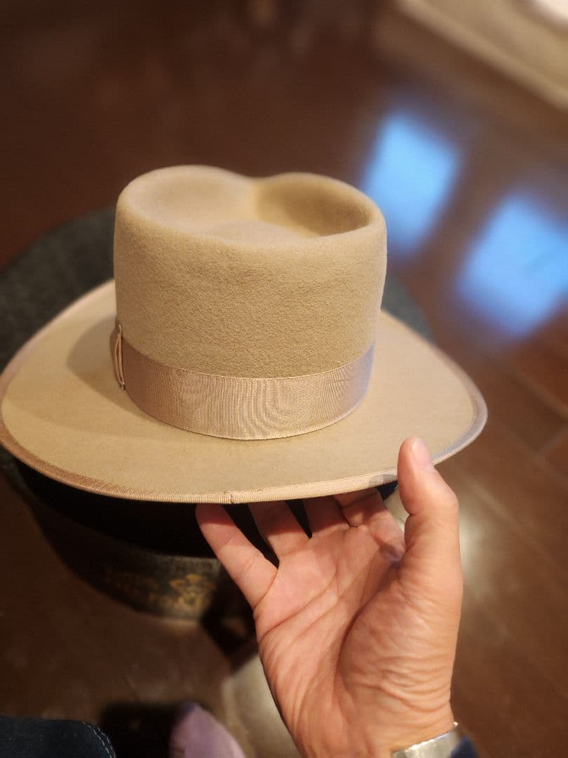 THE HATTER ベージュウールハット 7 1/8