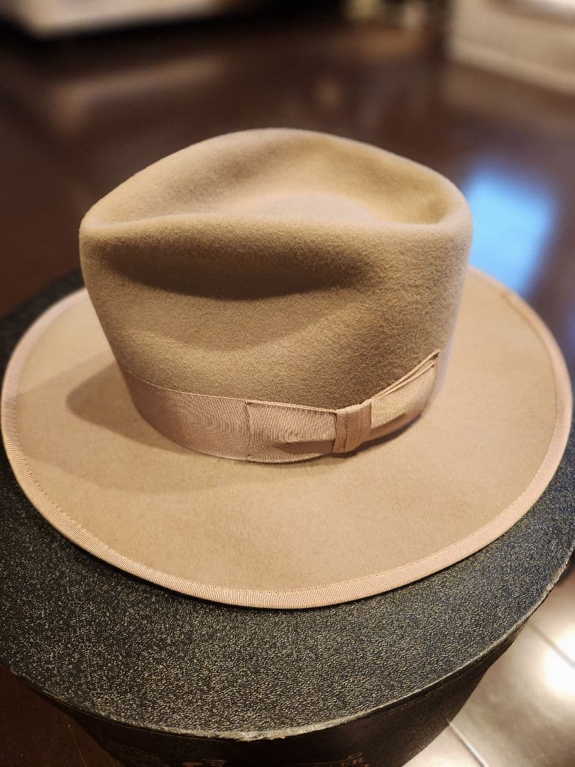 THE HATTER ベージュウールハット 7 1/8