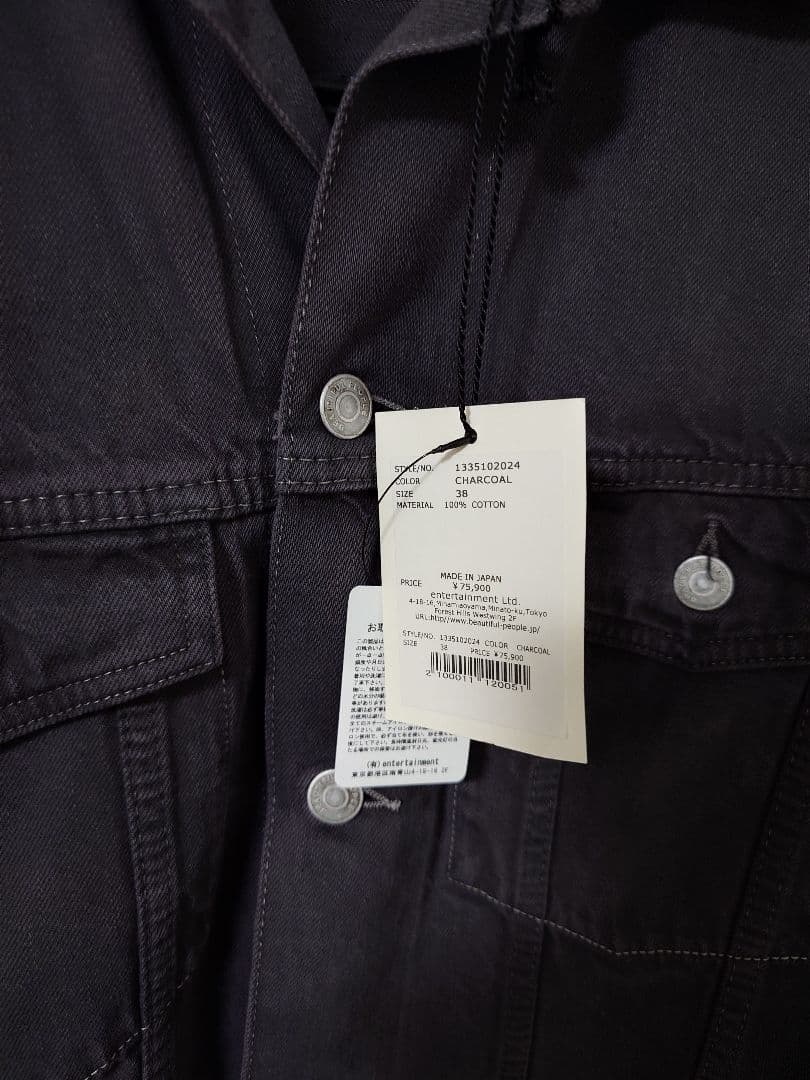 新品未使用品　ダブルエンド　セルビッチ　デニムブルゾン　サイズ38