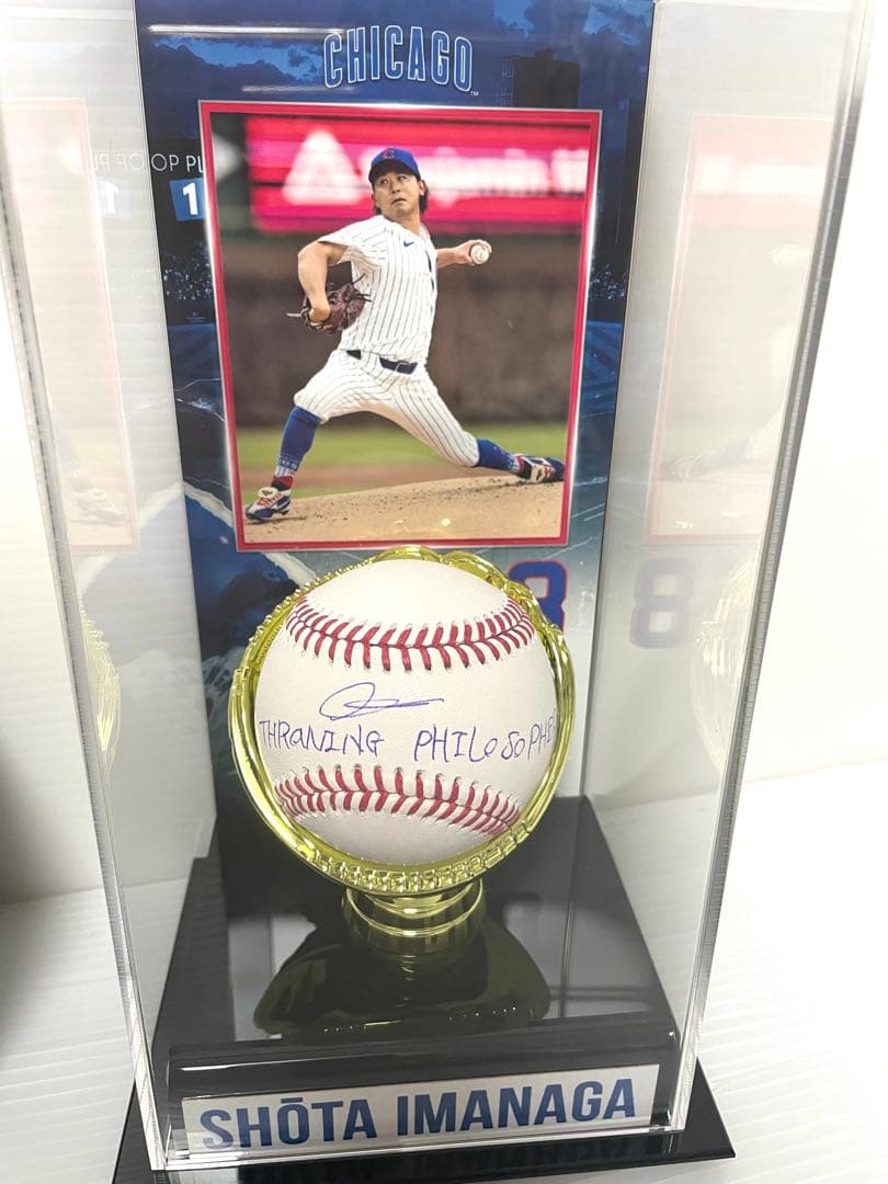 今永昇太　直筆サインボールインスク入り ファナティックス専用ケース付き