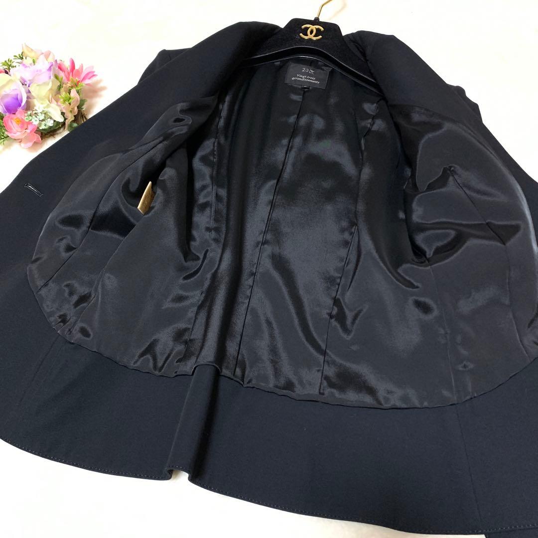 ★マックスマーラ　23区　セットアップ　異素材　ツウィードプリーツ❤︎シルク混　M