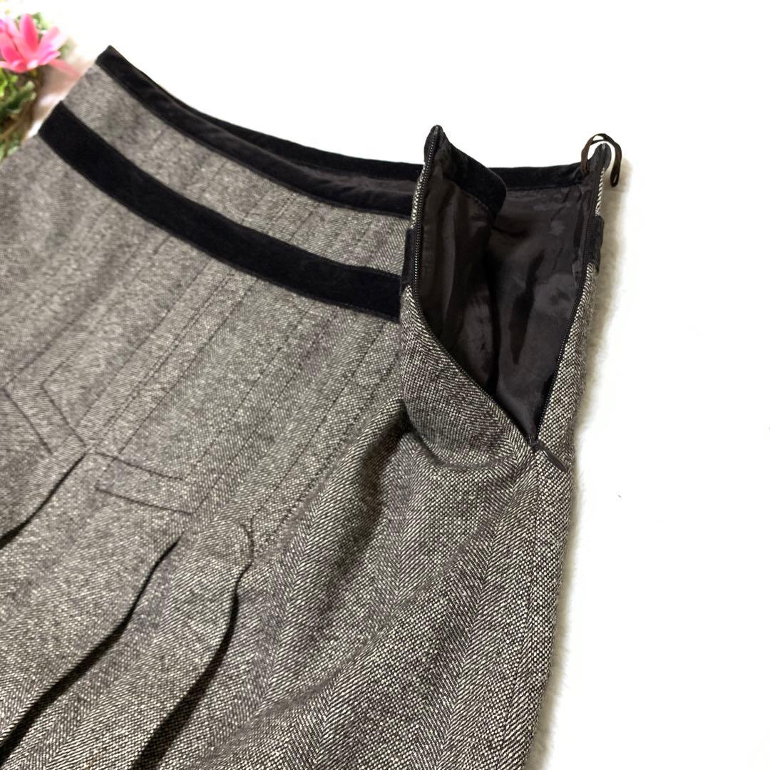 ★マックスマーラ　23区　セットアップ　異素材　ツウィードプリーツ❤︎シルク混　M