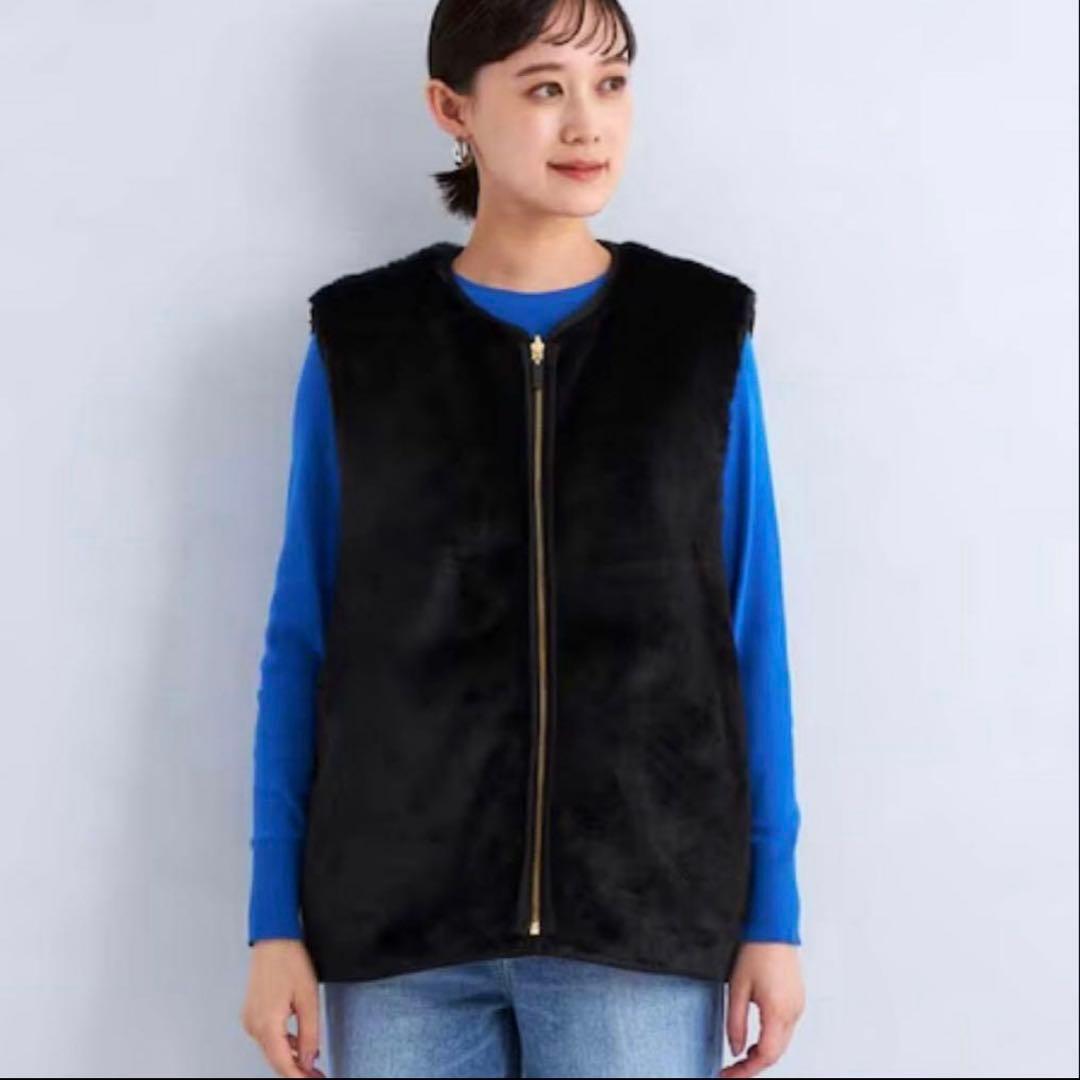 極美品　Barbour リバーシブルベスト