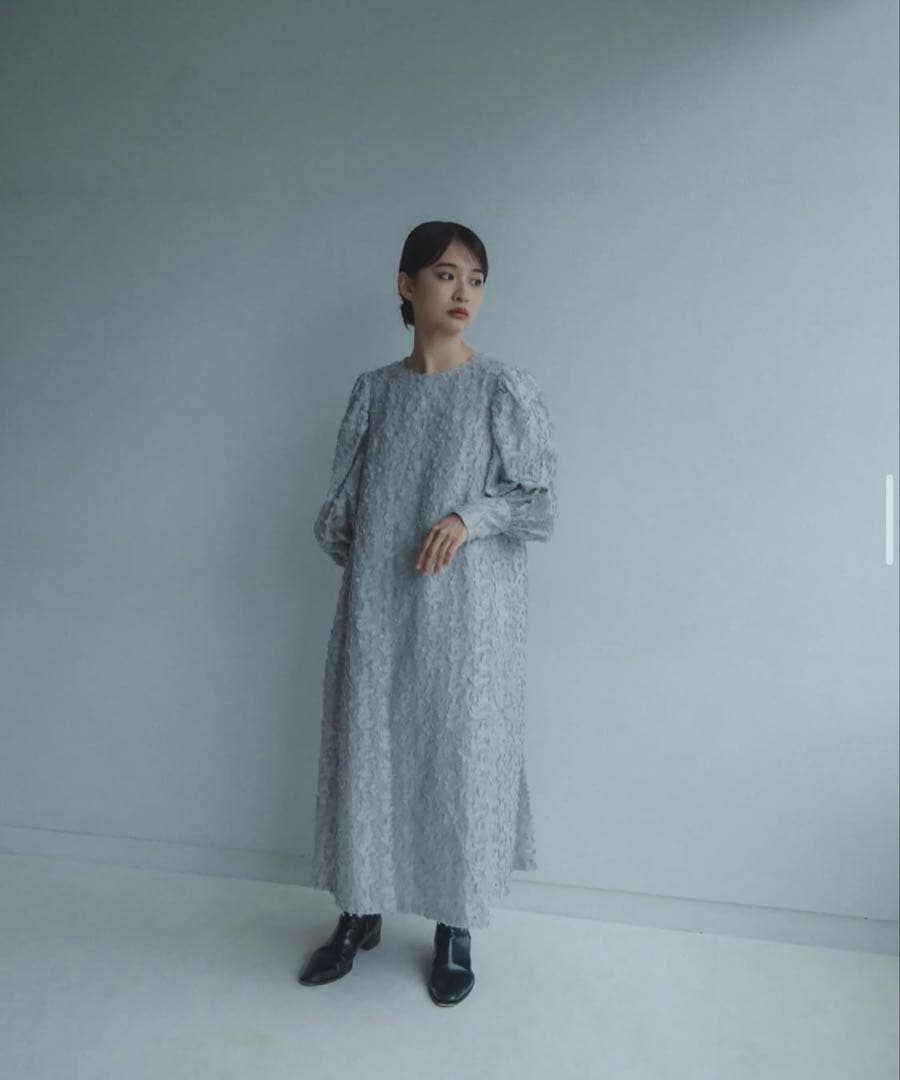 foufou jacquard dress #03 \"prep” グレー M