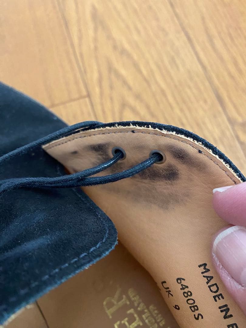 SANDERS uk9 マッドガード チャッカブーツ