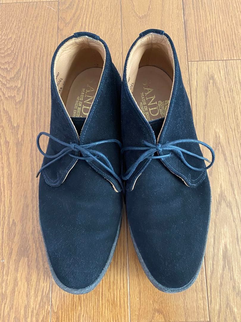 SANDERS uk9 マッドガード チャッカブーツ