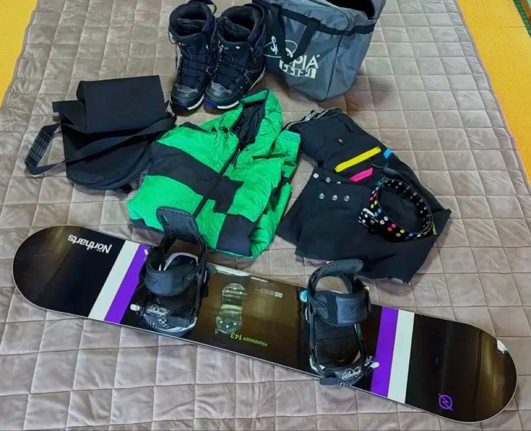 Northarts 143 スノーボード SALOMON 26cm セット