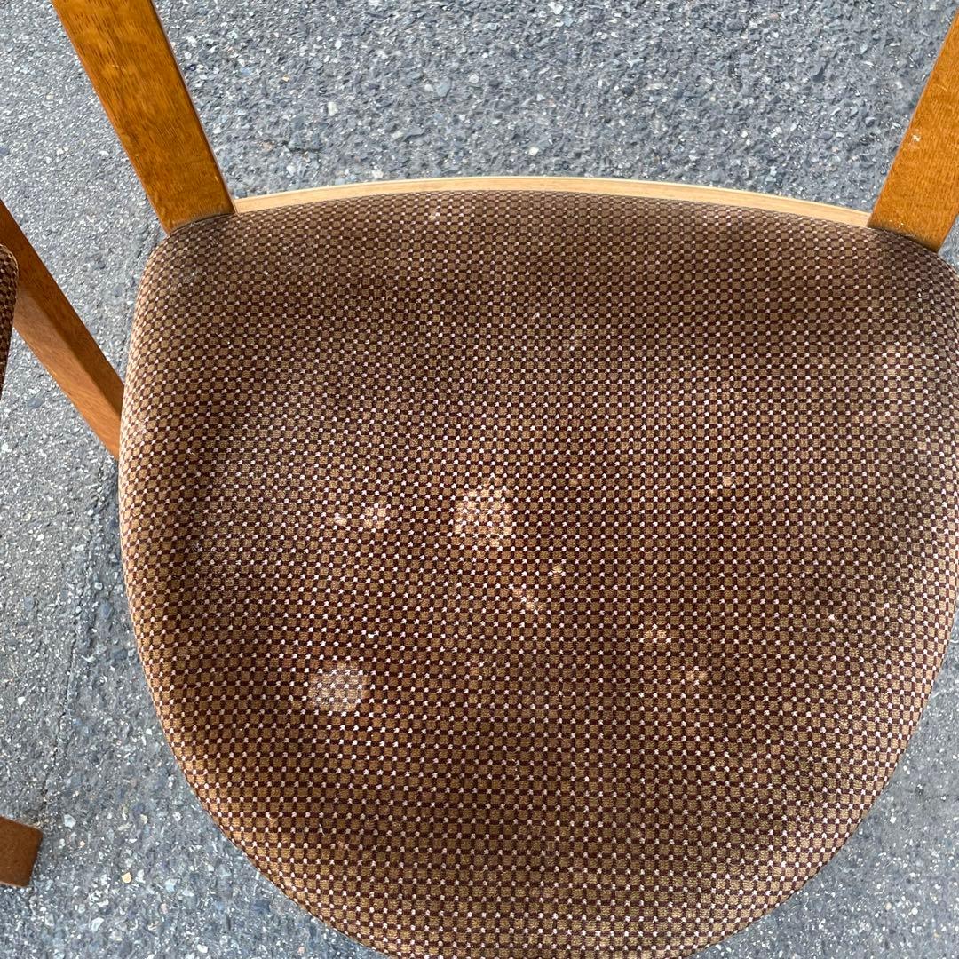 ② 天童木工　TENDO ベロア素材　木製　椅子　2脚　ダイニング　コレクション