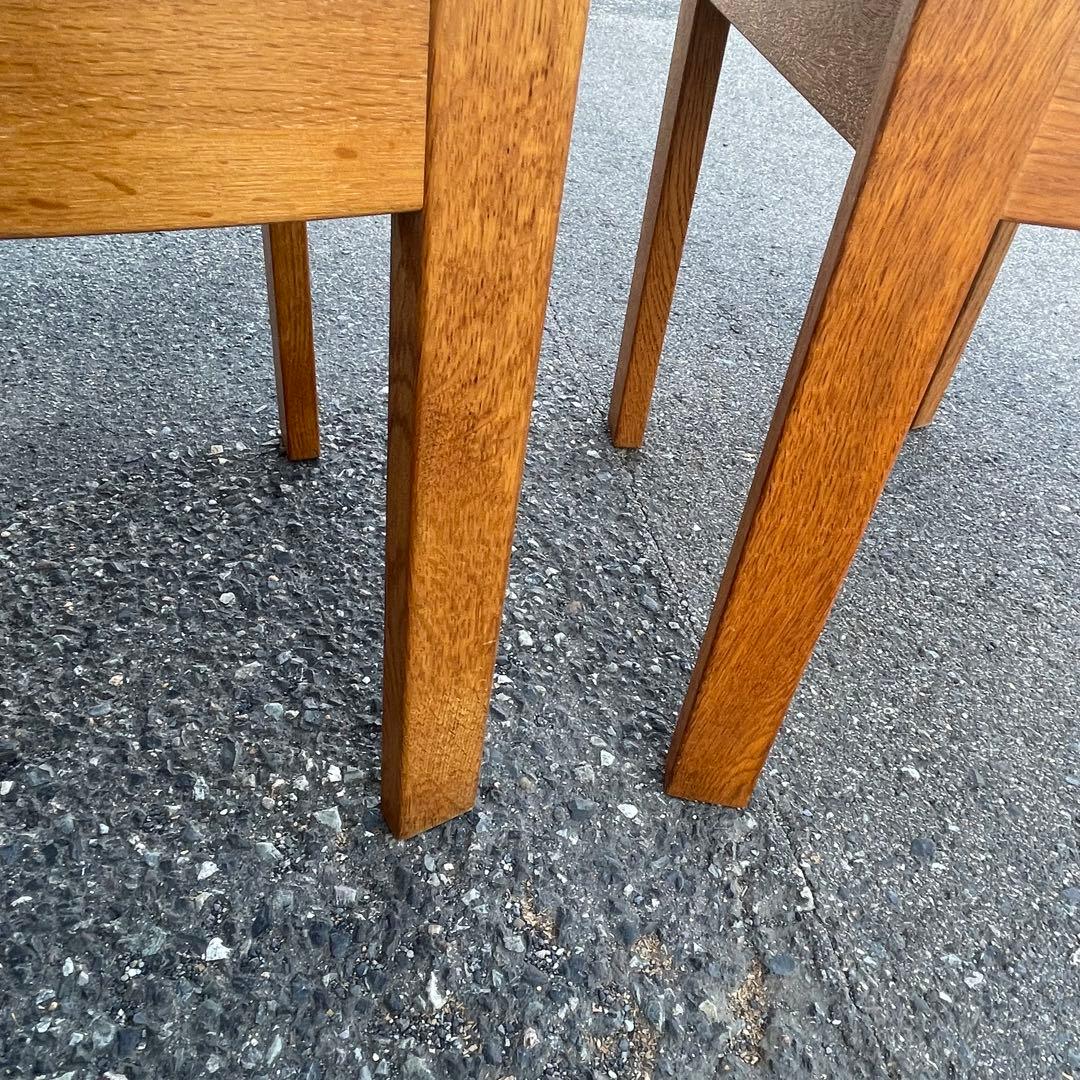 ② 天童木工　TENDO ベロア素材　木製　椅子　2脚　ダイニング　コレクション