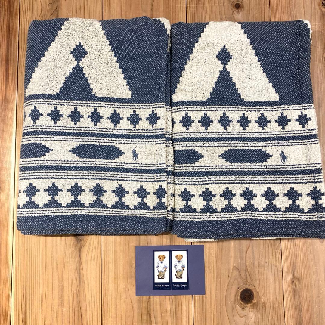 POLOラルフローレン　ラッドストン　タオルケット　シングルサイズ　2枚　希少