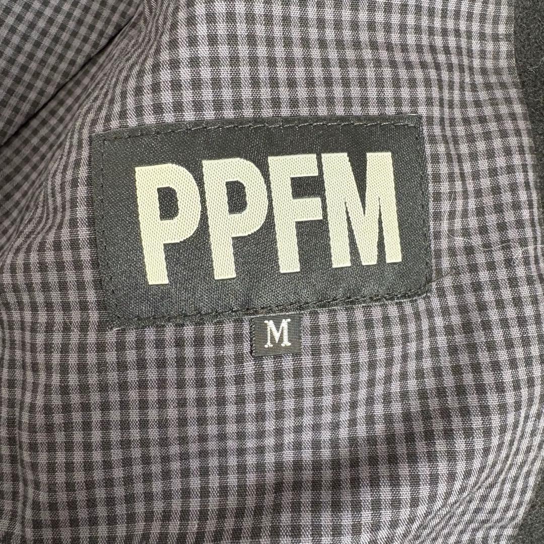 PPFM ナポレオンジャケット M ファー 希少 Y2K 黒 ウール ラクーン