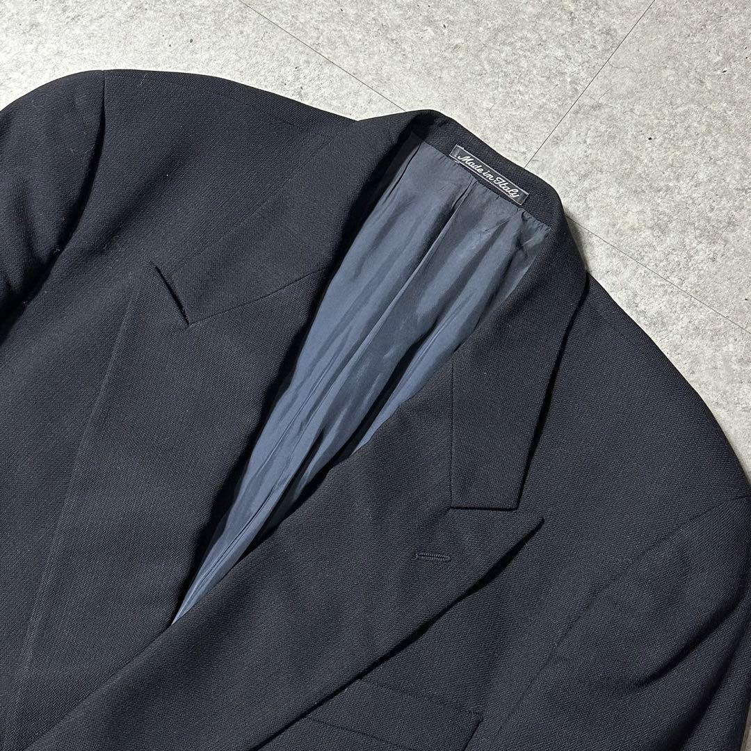 90s Giorgio Armani ウール ダブル テーラードジャケット 黒