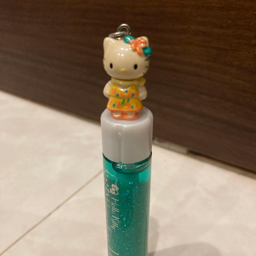 レトロ《2002年 ハローキティ リップグロス》当時物 コスメ☆グリーン