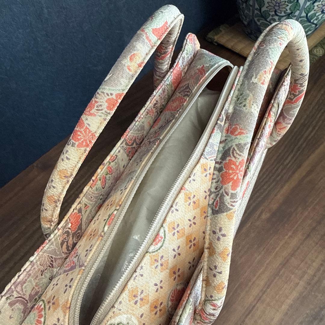 伊と忠　友禅柄　利休バッグ