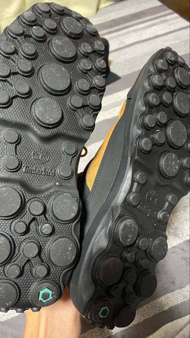 Timberland ハイカットブーツ 黒/オレンジ