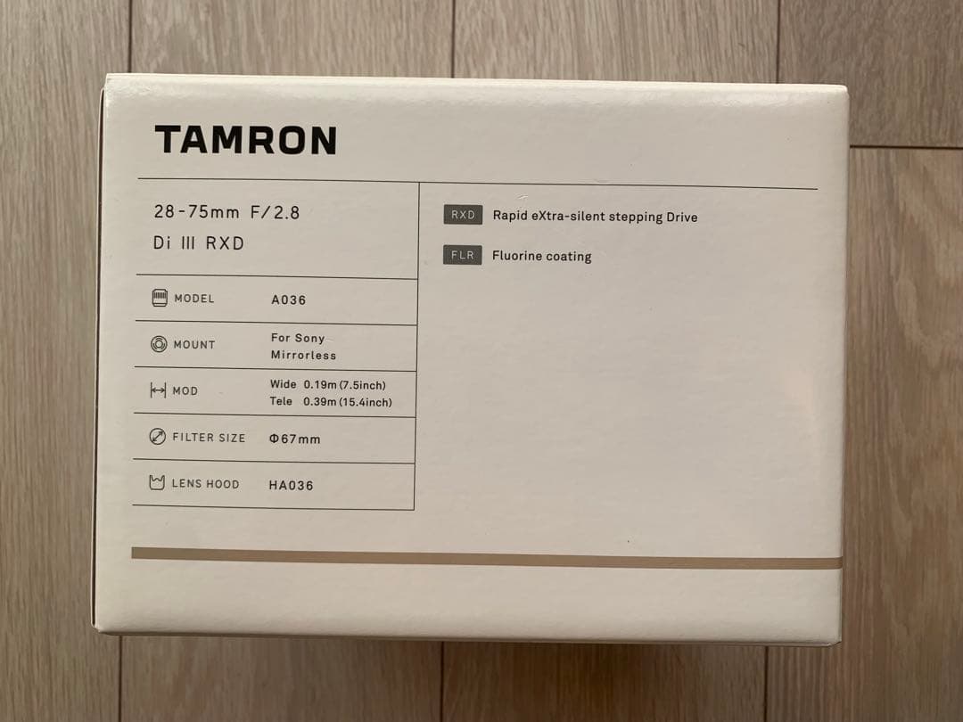 TAMRON AA036SF 28-75mm F2.8 Di Ⅲ RXD