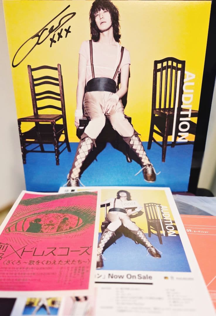 サイン入り!フライヤー付き!ドレスコーズ　オーディション　インサート付き!2LP
