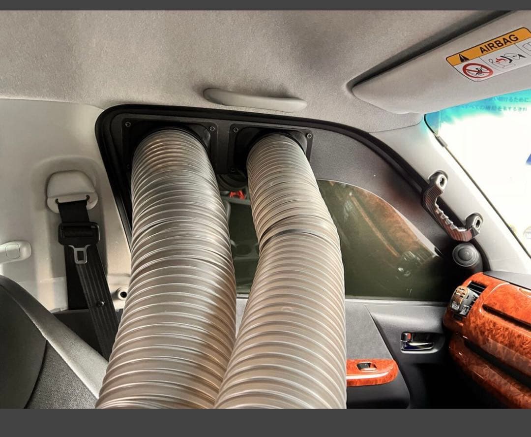 ハイエース用 エコフロー ウェーブ 2 . 3 吸換気ダクト 組立済