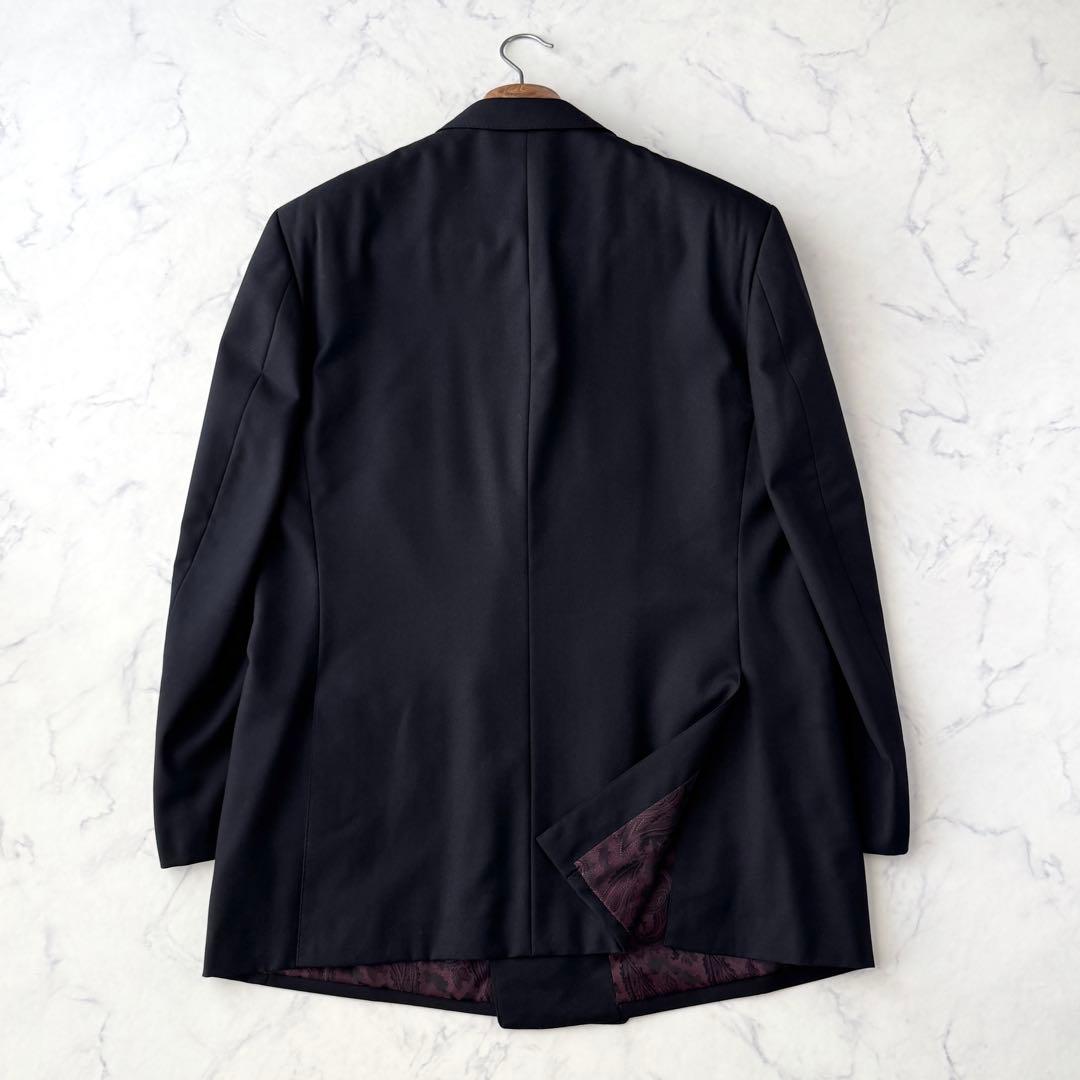 アクアスキュータム ダブル テーラード ジャケット ブレザー ブラック L〜XL
