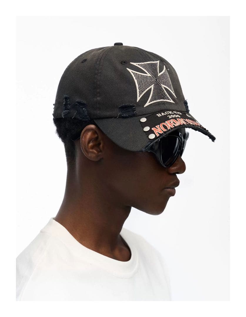 no E mosen ピークキャップ バックトゥ2000デニムキャップ 男女兼用