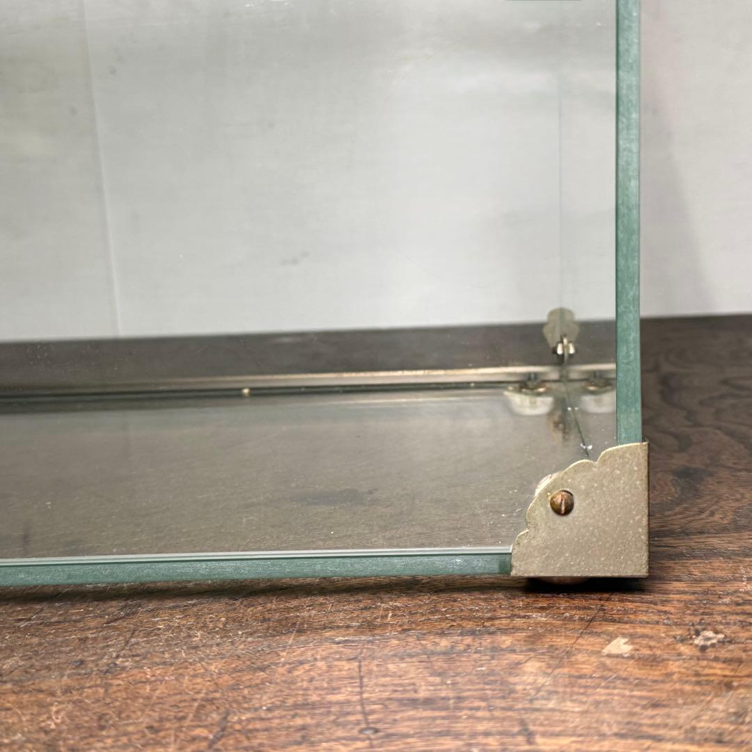 昭和レトロ ガラスケース ロッテ 極小 卓上 アンティーク ショーケース 陳列棚