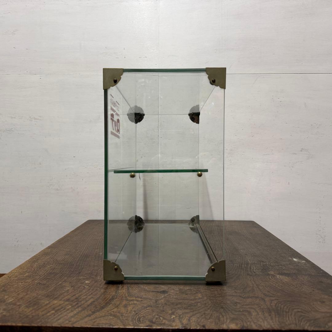 昭和レトロ ガラスケース ロッテ 極小 卓上 アンティーク ショーケース 陳列棚