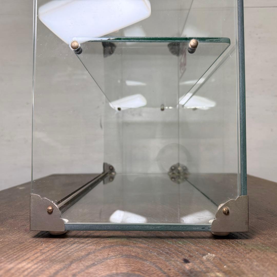 昭和レトロ ガラスケース ロッテ 極小 卓上 アンティーク ショーケース 陳列棚