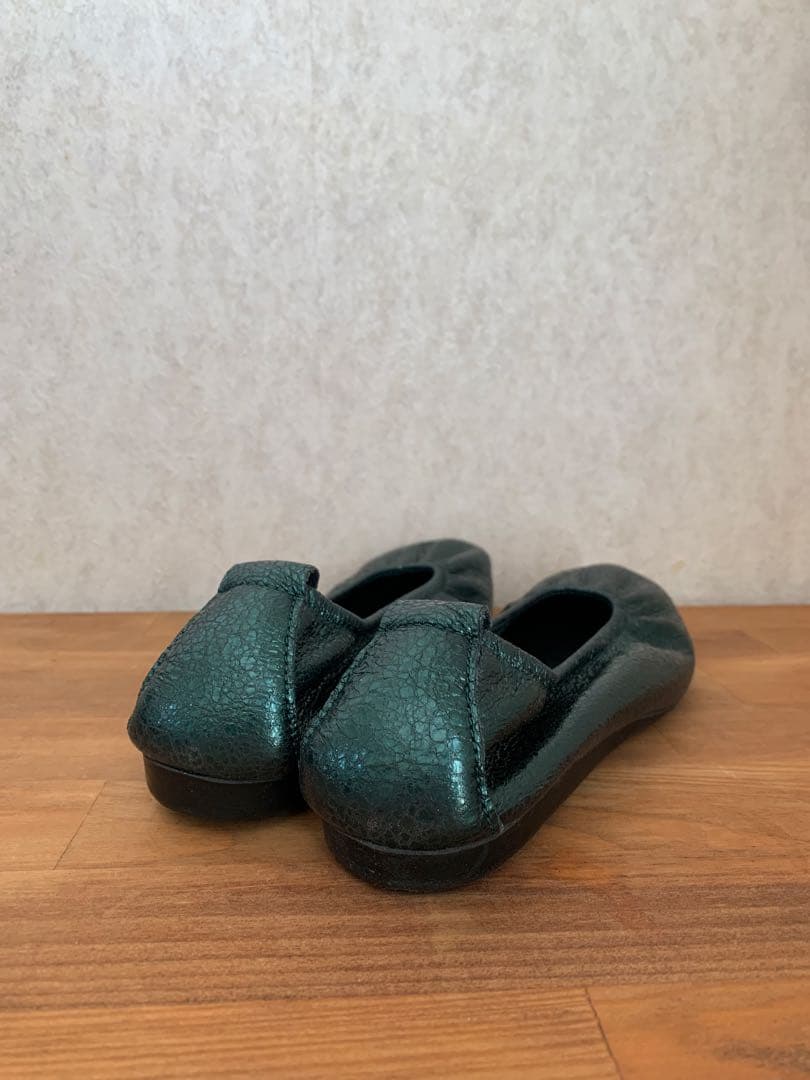 arche アルシュ　パンプス　フランス　グリーン　レザー　23cm 阪急百貨店