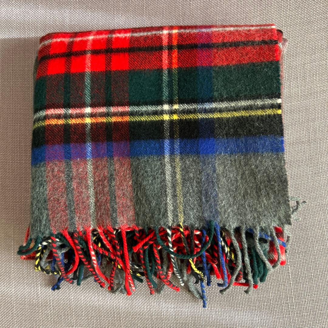 JOHNSTONS OF ELGIN タータンチェックストール　大判