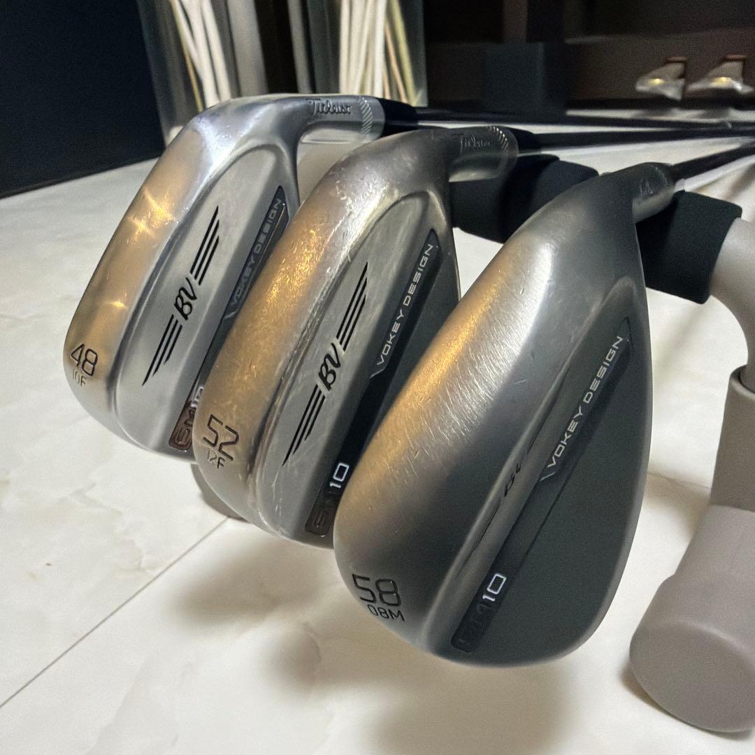 ボーケイVokey SM10 3本セット（48,52,58）