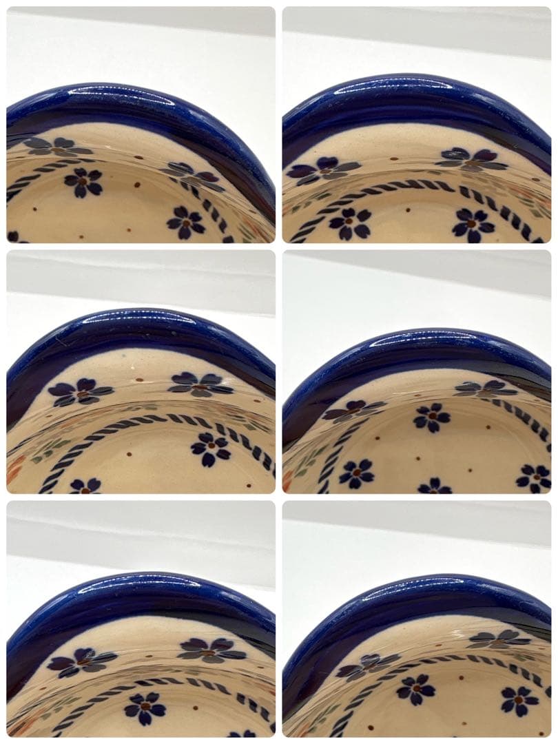 【ポーリッシュポタリー】かぼちゃ型チューリン１点とスープ皿２点の３点セット