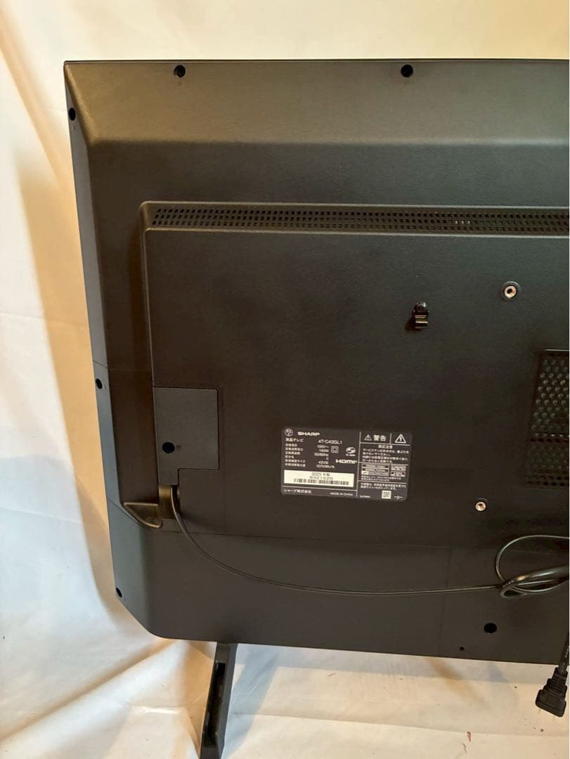 ① SHARP AQUOSテレビ　4T-C43GL1 2025年製