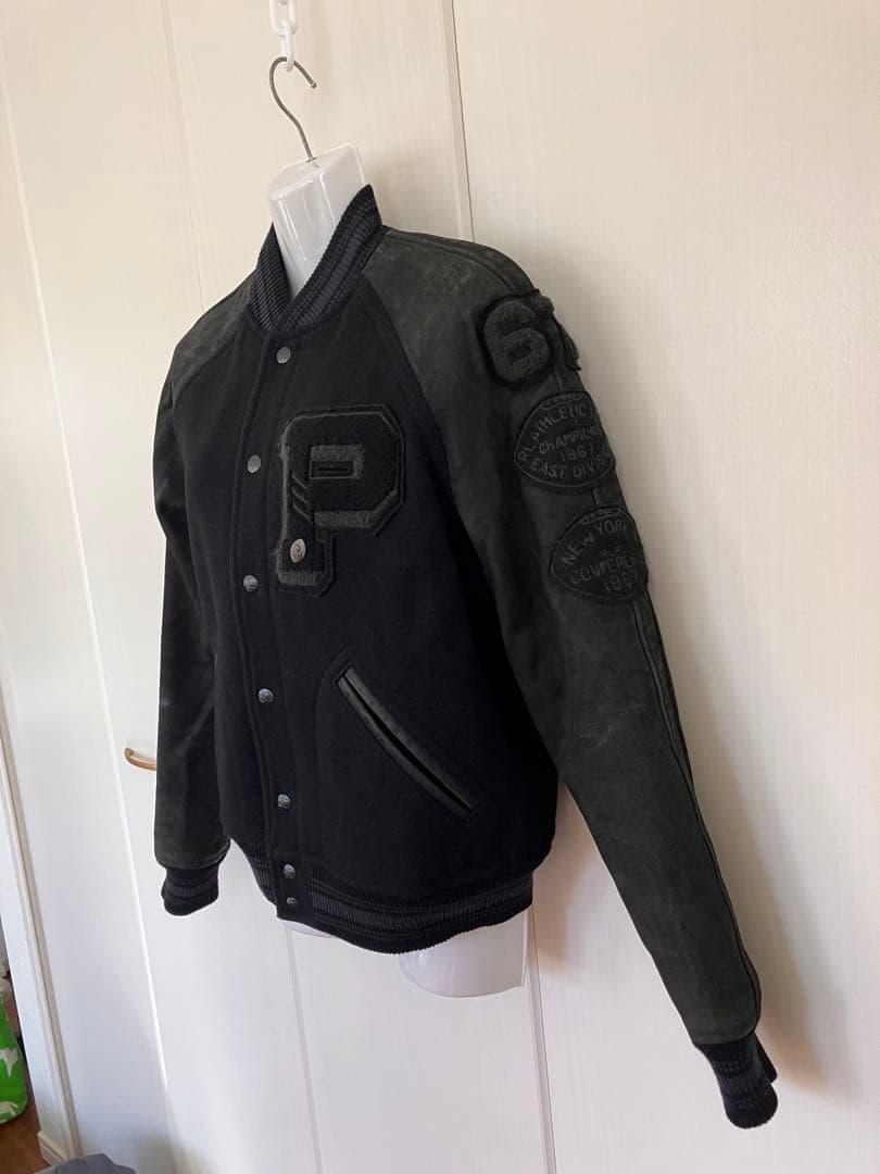 週末値下げ POLO Ralph Laurenスタジャン 美品 カウレザー