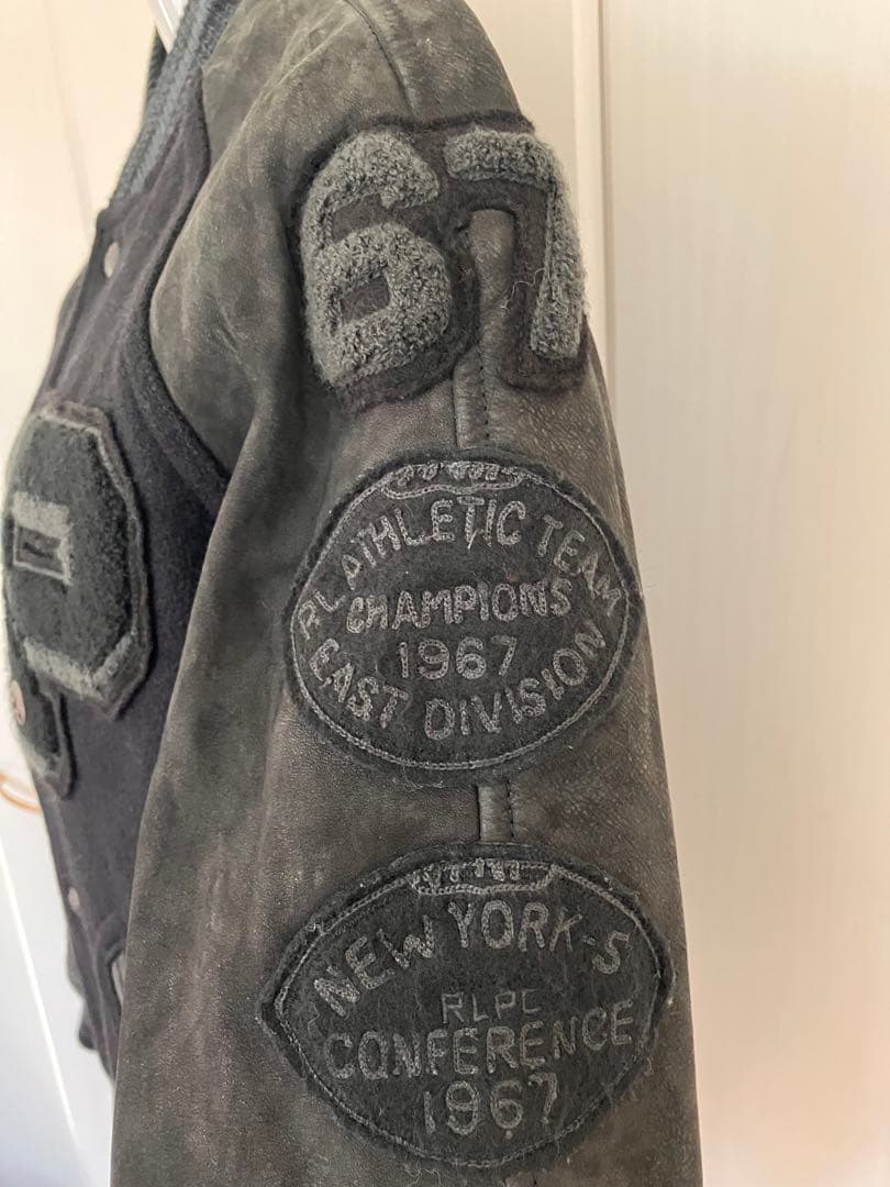 週末値下げ POLO Ralph Laurenスタジャン 美品 カウレザー