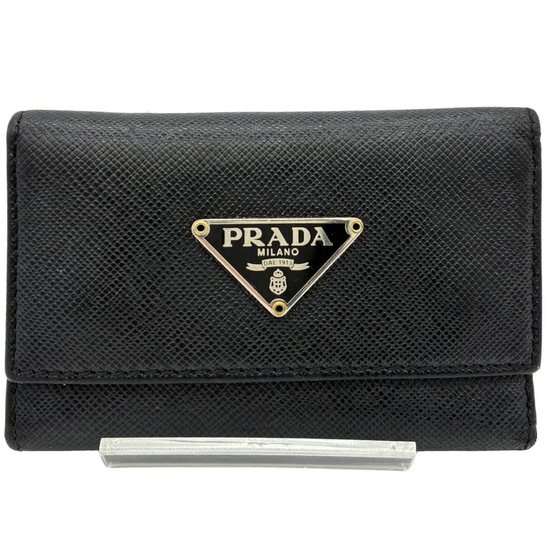 PRADA プラダ キーケース ブラック サフィアーノ