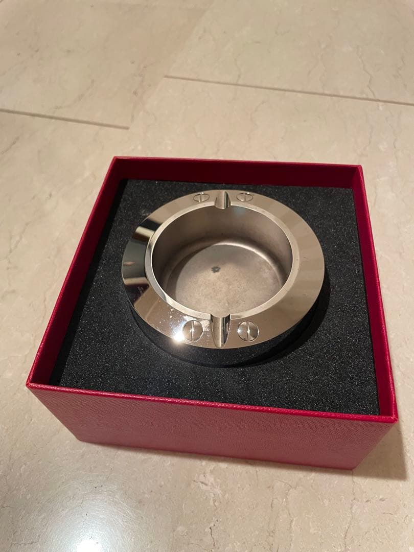 Cartier ステンレススチール 置き型灰皿