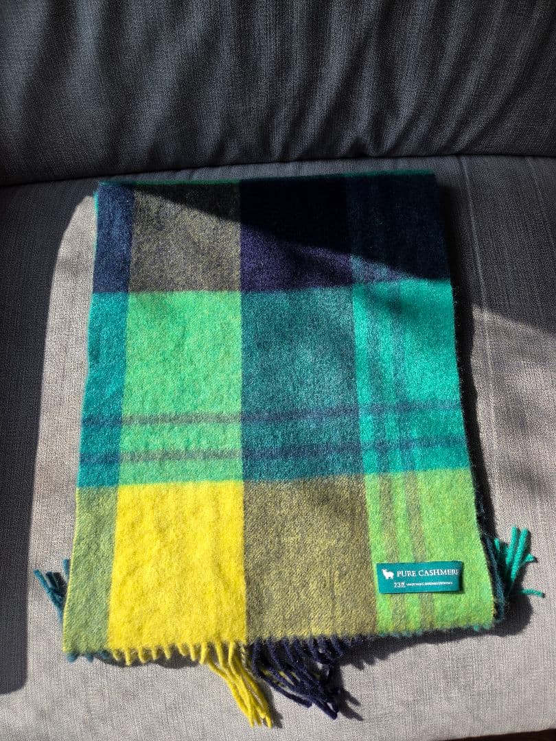 【今季2025秋冬】23区 カシミアチェック柄マフラー