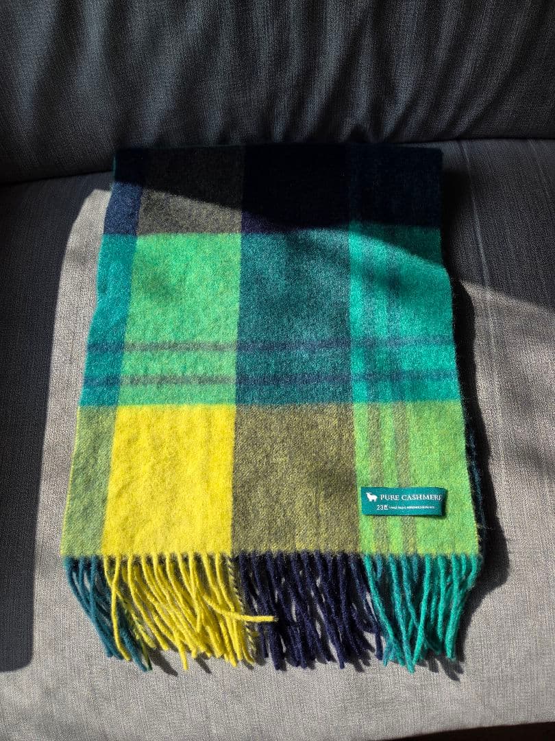 【今季2025秋冬】23区 カシミアチェック柄マフラー